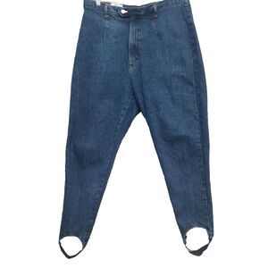 Cap Ferrat Women's Sz 34/20 Stirrup Stretch 80s 90's Mom Jeans Made in USA VTG